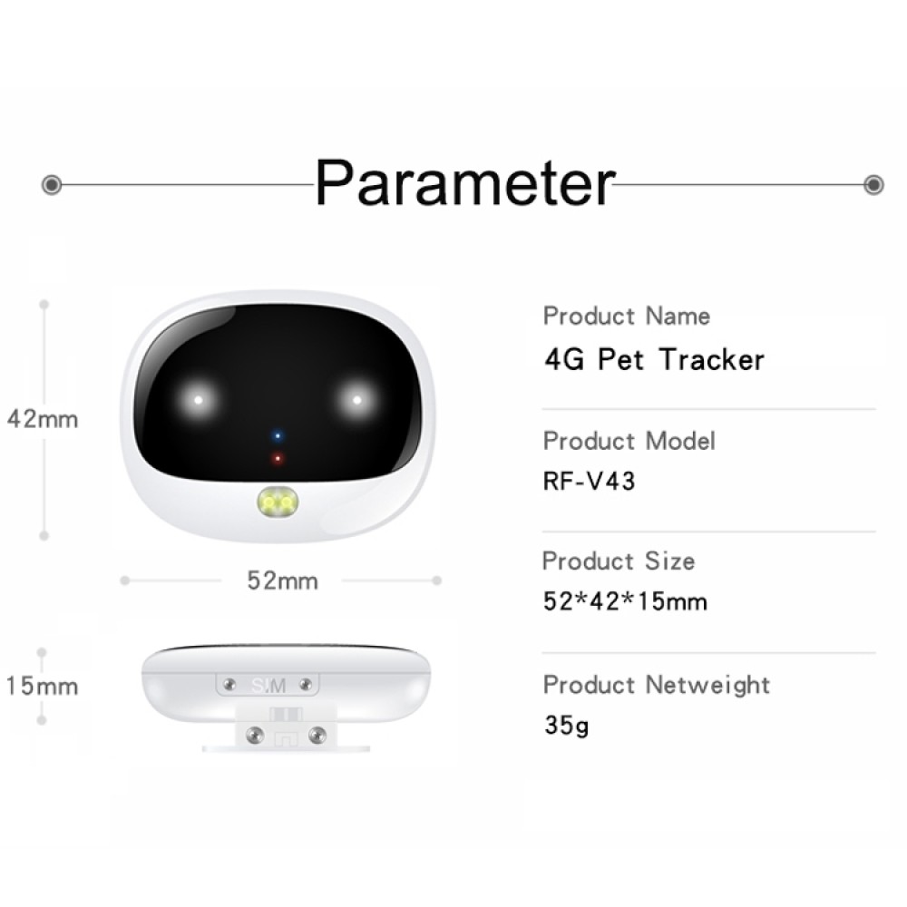 TKSTAR TK935 מעקב על חיות מחמד ובקרים עם GPS ועמידות במים IP65