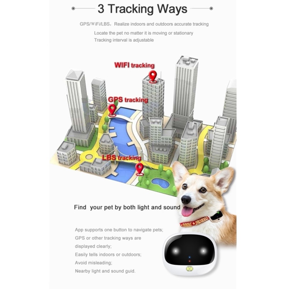 מעקב GPS חכם לחיות מחמד עם סולארי