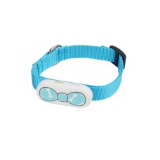 GPS חסין לאובדן עליון חגורת מעקב לחיות מחמד (כחול לבן)