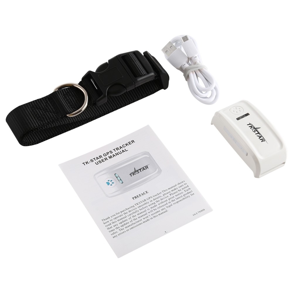 TK-909 GPS / GPRS / GSM למעקב אחר חיות מחמד בזמן אמת