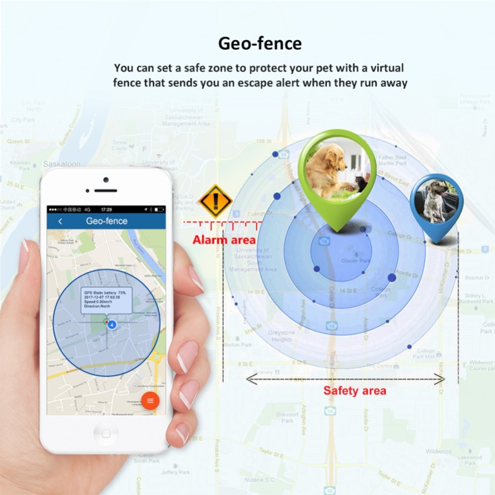 TK-909 GPS / GPRS / GSM למעקב אחר חיות מחמד בזמן אמת