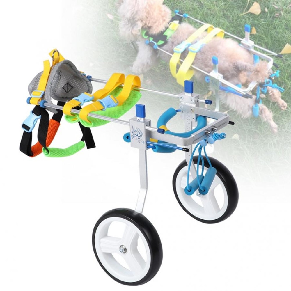 עגלת כלבים לפגיעים, כלב ישן, חתול מובטח, עזרה להליך הליכה, מידה: S