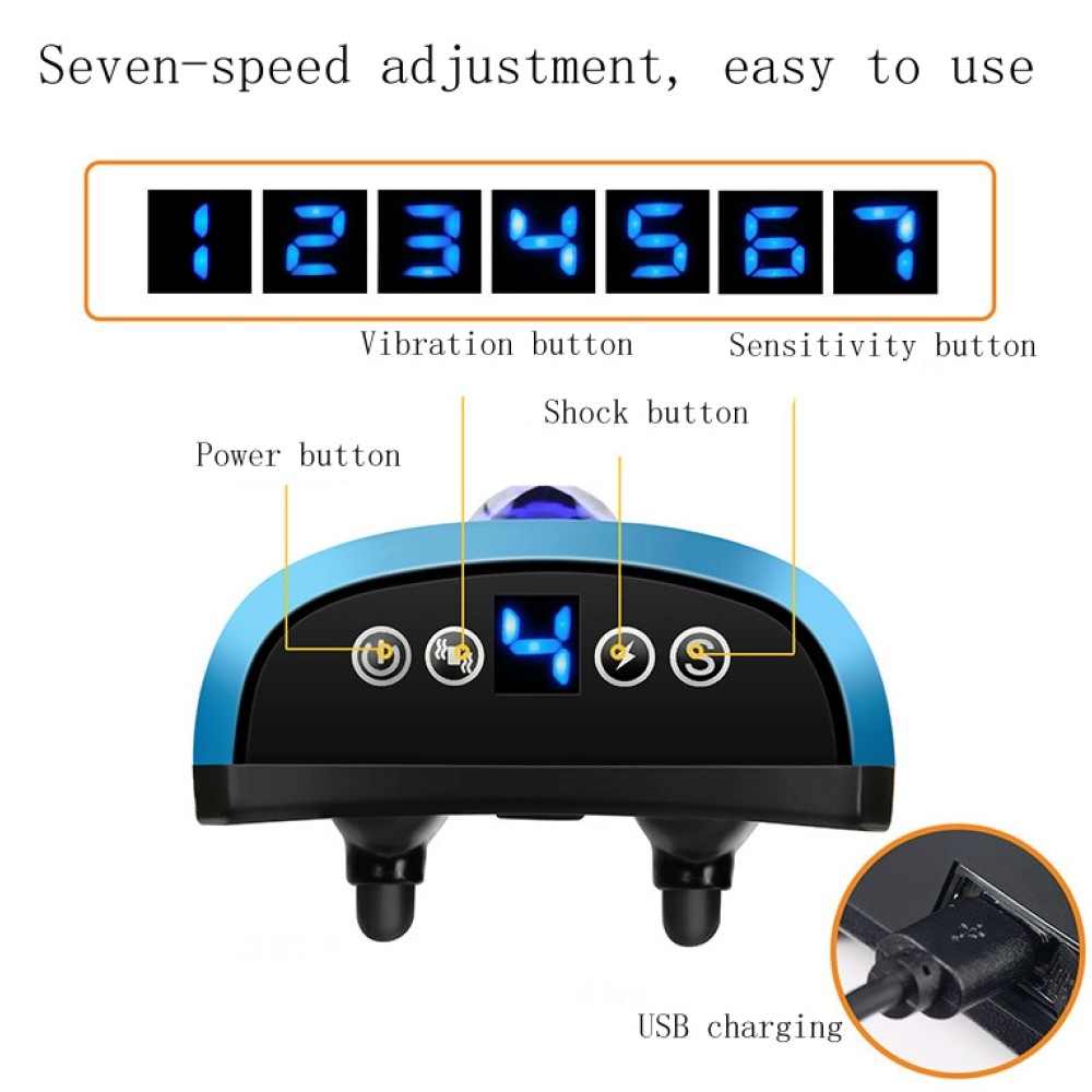 קולר נגד נבחרים רחוק אלקטרוני עם טעינה USB עיצוב אבן חן, עמיד למים