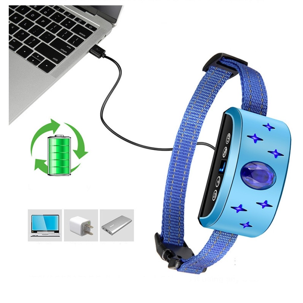 קולר נגד נבחרים רחוק אלקטרוני עם טעינה USB עיצוב אבן חן, עמיד למים