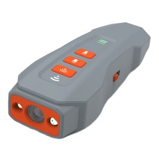 מכשיר רטט אולטרסוני לאימון כלבים בשלט רחוק עם תאורת LED, צבע: אפור וכתום